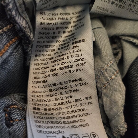 Levi’s 535 Super Skinny Jeans Sz 29 – Mid Rise Stretch Denim, Classic Blue - Picture 12 of 14